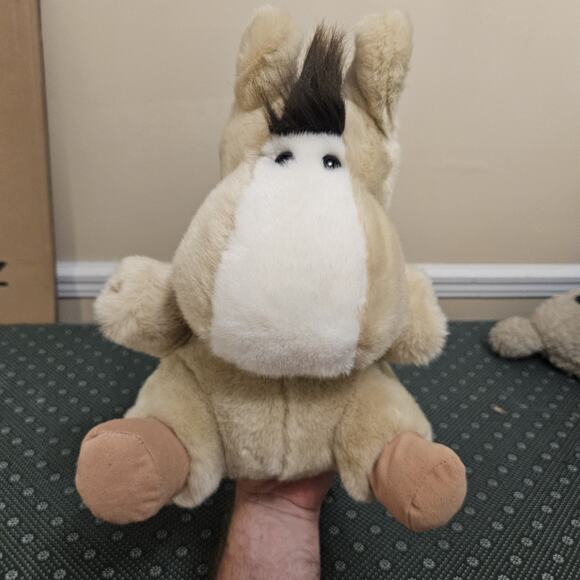 VTG 1995 Happiness Express HORSE DONKEY Hand Puppet Plush 14" - Picture 8 of 10